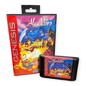 Disney Aladdin Sega Genesis Game 1993 Original Clamshell Case